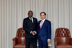 El vicepremier y ministro de Relaciones Exteriores de Vietnam, Bui Thanh Son (der.), y el ministro de Relaciones Exteriores de Angola, Téte António. (Foto: baochinhphu.vn)