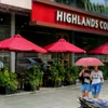Una tienda de cafetería de Highlands Coffee. (Foto: Vietnam+)