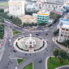 Vista aérea del centro de la rotonda Nga Sau, en la ciudad de Buon Ma Thuot, provincia de Dak Lak. (Foto: VNA)