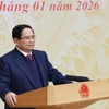 El primer ministro de Vietnam, Pham Minh Chinh, habla en la cita (Foto: VNA)