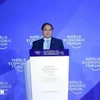 El primer ministro Pham Minh Chinh interviene en la cita. (Foto: VNA)