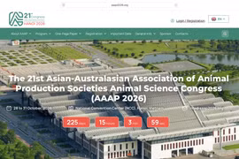 Sitio web oficial www.aaap2026.org de la XXI Conferencia sobre Ciencia Animal Asia-Australia (AAAP 21). (Foto: aaap2026.org.png)