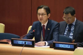 El embajador Do Hung Viet, representante permanente de Vietnam ante las Naciones Unidas, en el evento. (Fuente: VNA)