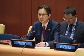 El embajador Do Hung Viet, representante permanente de Vietnam ante las Naciones Unidas, en el evento. (Fuente: VNA)