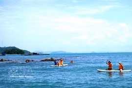 La Isla Hai Tac (Pirata) (provincia de An Giang) atrae a los turistas. (Foto: VNA)
