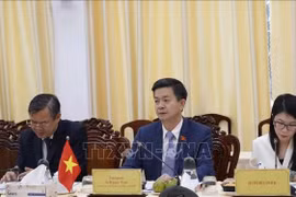 El secretario del Comité del Partido Comunista de Vietnam de la provincia survietnamita de Can Tho, Le Quang Tung, habla en el evento. (Fuente: VNA)
