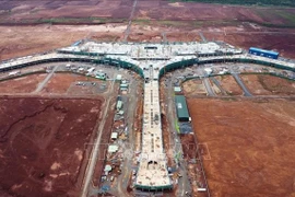 Sitio de construcción de la terminal del Aeropuerto Internacional de Long Thanh. (Fuente: VNA)