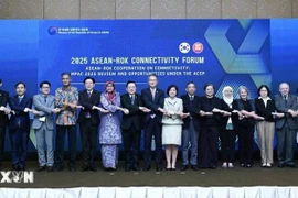 Embajadores de las delegaciones de la ASEAN y académicos en el Foro. (Foto: VNA)