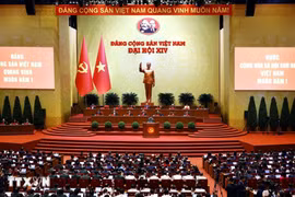 En el XIV Congreso Nacional del Partido Comunista de Vietnam. (Fuente: VNA)