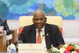 El presidente de la Asamblea Nacional del Poder Popular y del Consejo de Estado de Cuba, Esteban Lazo Hernández. (Fuente: qdnd.vn)