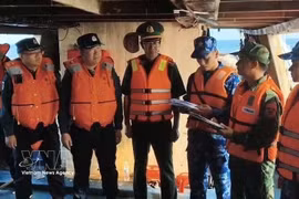 En el acto de entrega. (Fuente: VNA)