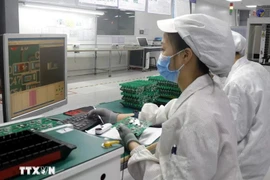 Trabajadores de la industria de semiconductores. (Fuente: VNA)