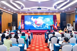 Panorama de la rueda de prensa en Hanoi. (Fuente: VOV)