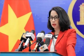 La portavoz del Ministerio de Relaciones Exteriores de Vietnam, Pham Thu Hang. (Fuente: VNA)