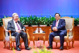 El secretario general de la Organización de las Naciones Unidas (ONU), António Guterres, se reúne con el primer ministro vietnamita, Pham Minh Chinh. (Fuente: VNA)