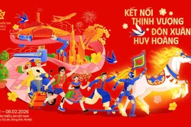 Con el lema "Conectando para la prosperidad-Dando la bienvenida a una primavera gloriosa", la primera Feria de Primavera de 2026 se llevará a cabo en el Centro Nacional de Exposiciones en Hanoi. (Fuente: VNA)