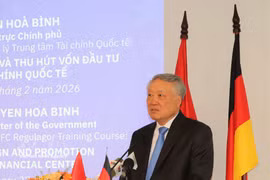 El viceprimer ministro permanente Nguyen Hoa Binh en el evento. (Fuente: VNA)