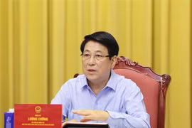 El presidente vietnamita, Luong Cuong, habla en el evento. (Fuente: VNA)