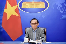 El secretario del Comité Central del Partido Comunista de Vietnam y ministro interino de Relaciones Exteriores, Le Hoai Trung. (Fuente: VNA)