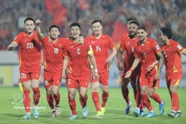 Jugadores vietnamitas en un partido. (Fuente: VNA)