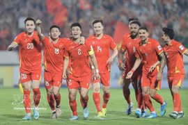Jugadores vietnamitas en un partido. (Fuente: VNA)