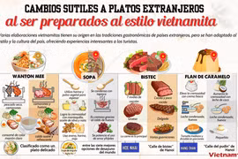 Platos extranjeros preparados al estilo vietnamita