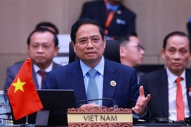 El primer ministro de Vietnam, Pham Minh Chinh, en el evento. (Fuente: VNA)