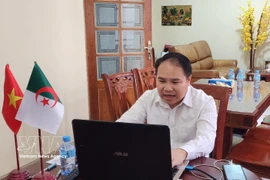 El consejero comercial de Vietnam en Argelia, Hoang Duc Nhuan, en el evento. (Fuente: VNA)