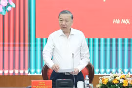 El secretario general del Partido Comunista de Vietnam, To Lam, en el evento. (Fuente: VNA)