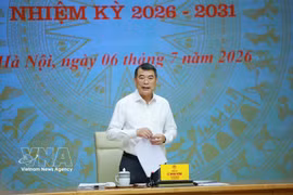 El primer ministro de Vietnam, Le Minh Hung, habla en el evento. (Fuente: VNA)