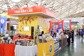 En la feria, se exhiben productos de Tay Nguyen (Altiplanicie Occidental). (Fuente: VNA)