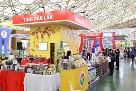 En la feria, se exhiben productos de Tay Nguyen (Altiplanicie Occidental). (Fuente: VNA)