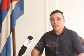 Doctor Ruvislei González Saez, investigador principal del Centro de Estudios de Política Internacional de Cuba en la entrevista. (Fuente: VNA)