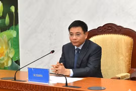 El ministro de Finanzas de Vietnam, Nguyen Van Thang, en el evento. (Fuente: Ministerio de Finanzas)