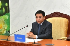 El ministro de Finanzas de Vietnam, Nguyen Van Thang, en el evento. (Fuente: Ministerio de Finanzas)