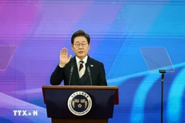 Lee Jae Myung presta juramento como presidente de Corea del Sur el 4 de junio de 2025. (Foto: Xinhua/VNA)