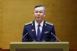 El auditor general del Estado, Ngo Van Tuan, habla en el evento. (Fuente: VNA)
