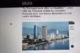 Un artículo de la revista de moda, belleza y estilo de vida Grazia llama a Da Nang el “Miami de Asia”. (Fuente: VNA)