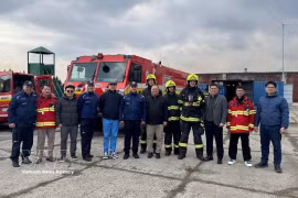 La delegación vietnamita en Eslovaquia. (Fuente: VNA)