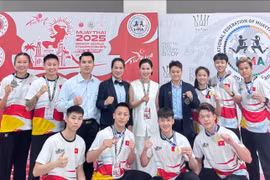 El equipo vietnamita de Muay obtuvo cuatro medallas de oro, seis de plata y cuatro de bronce en el evento. (Fuente: hanoimoi.vn)