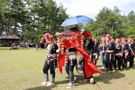 Descubren procesión nupcial de pueblo étnico Dao rojo en provincia de Lai Chau