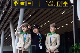 Trabajadores de Bamboo Airways. (Fuente: VNA)