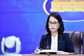 La portavoz del Ministerio de Relaciones Exteriores de Vietnam, Pham Thu Hang. (Fuente: VNA)