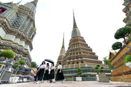 Visitantes en Bangkok, Tailandia. (Fuente: Xinhua/VNA)