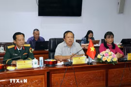 El vicepresidente del Comité Popular provincial Nguyen Van Liet habla en el evento. (Fuente: VNA)
