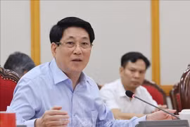El presidente Luong Cuong habla en el evento. (Fuente: VNA)