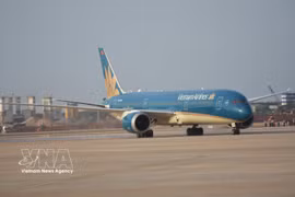 Un avión de Vietnam Airlines. (Fuente: VNA)