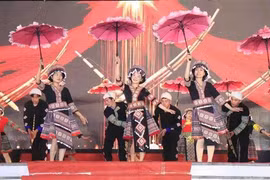 Una de las actuaciones artísticas en la apertura. (Fuente:VNA)