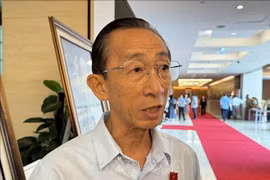 Tran Hoang Ngan, de la delegación de diputados de Ciudad Ho Chi Minh, en la entrevista. (Fuente: VNA)