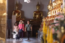 Turistas en Bangkok, Tailandia. (Fuente: Xinhua/VNA)